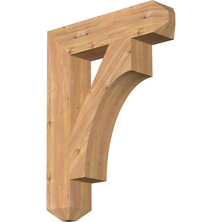 Ekena Millwork Westlake Craftsman Smooth Bracket, Western Red Cedar, 5 1/2"W x 26"D x 34"H BKT06X26X34WTL04SWR